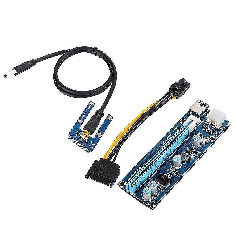 Mini PCI-E to PCI Express16x Extender Riser Adapter With SATA Power Cord for Video Card Mining