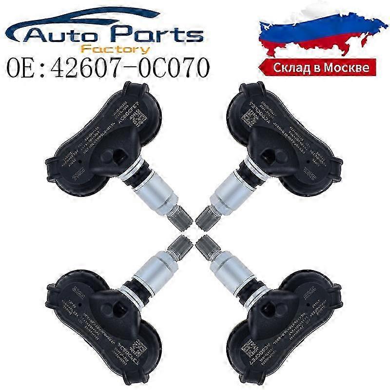4PCS 42607-0C070 426070C070 New Tire Pressure Monitor Sensor TPMS F...