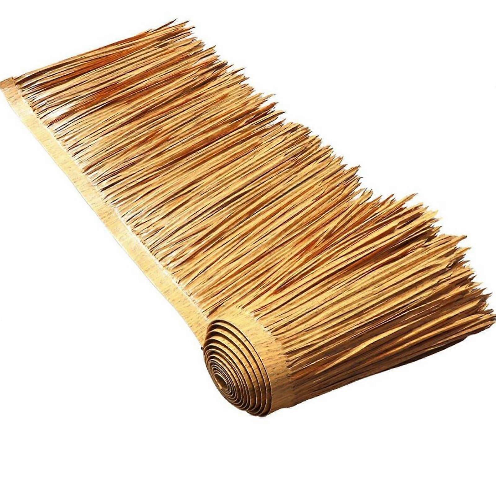 Artificial Palm Thatch Roof Roll Mexican Style Tiki Thatch, Waterproof Hut Roofing, Synthetic Straw 0.5x2m Weatherproof
