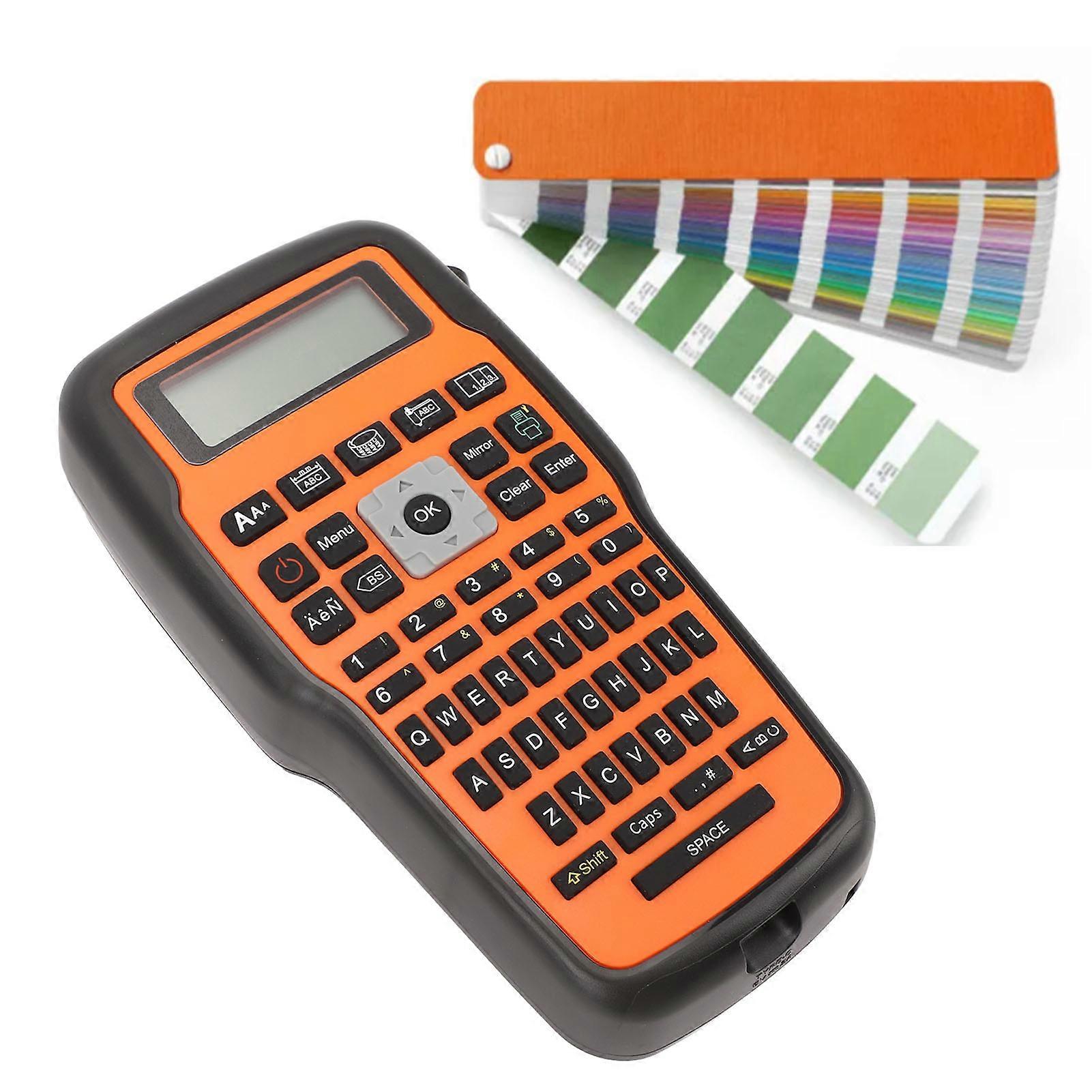 Handheld Thermal Transfer Label Printer w/ Keyboard 21.5x11cm Portable