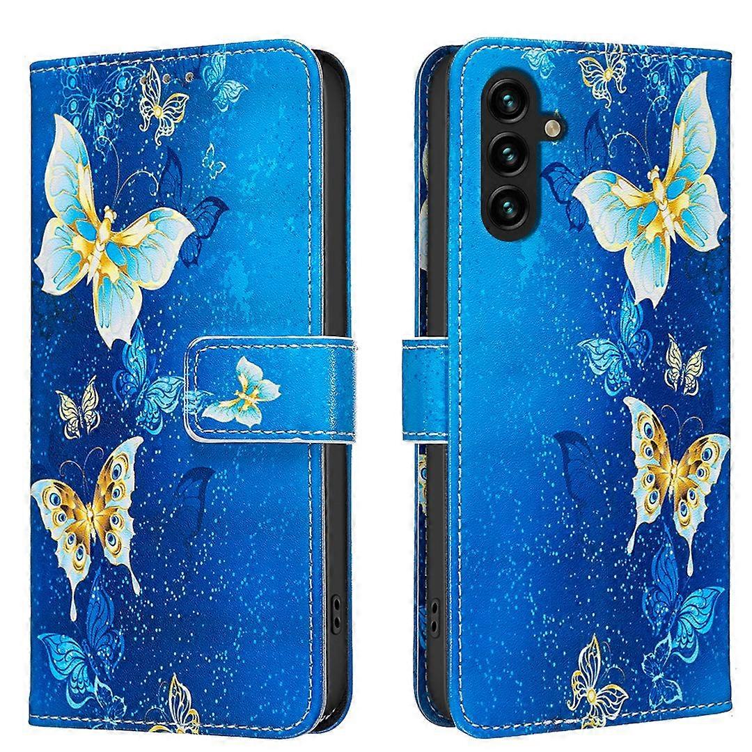 For Samsung Galaxy A55 5G Case Wallet Stand Pattern Printing Phone Leather Cover