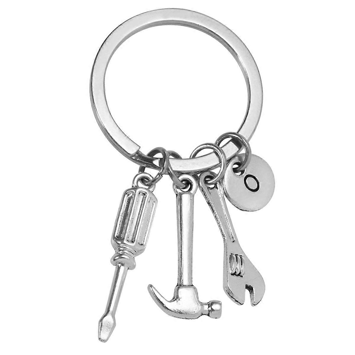 Tool Pendant Key Ring Flat for Key Hanging Silver Stainless Steel