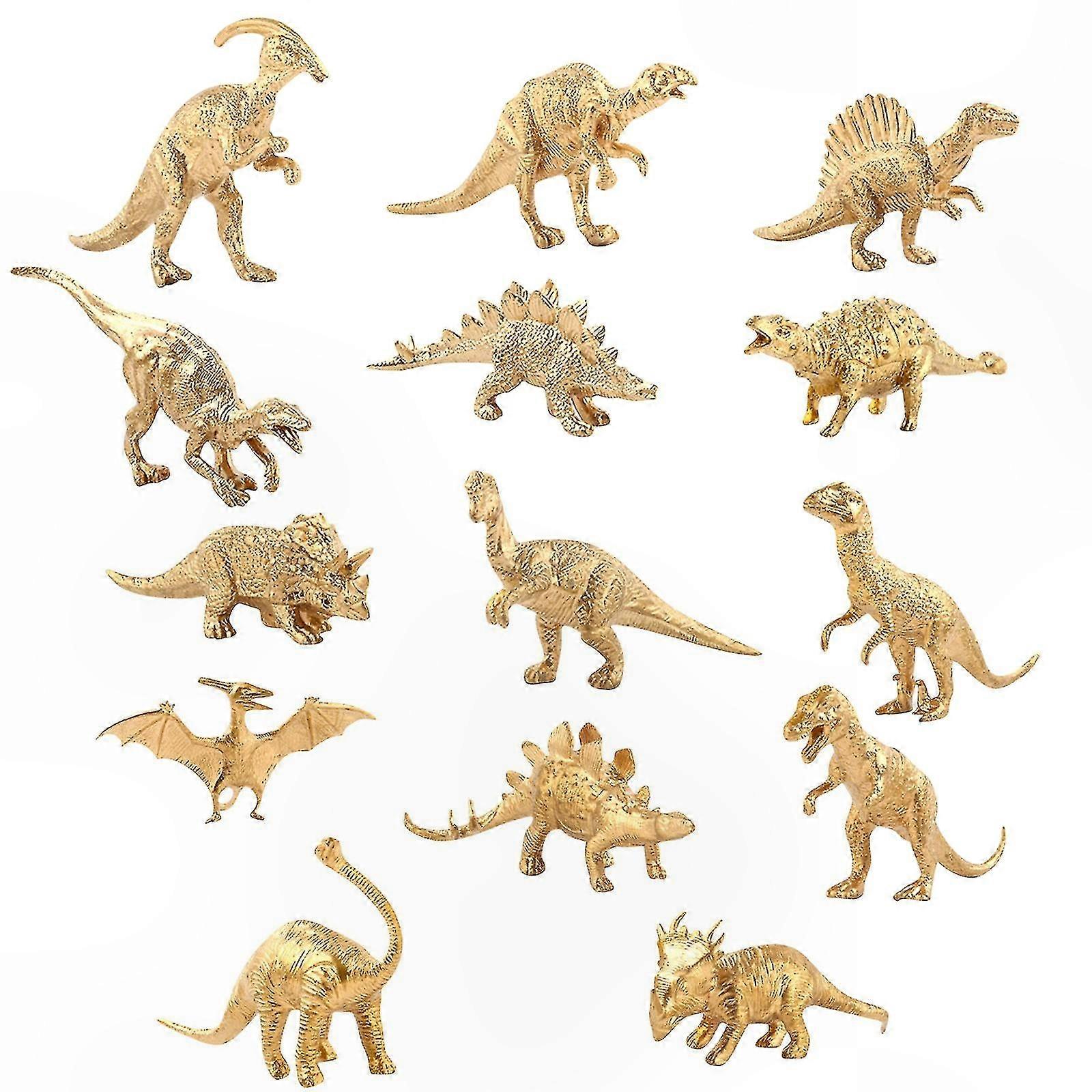 Dinosaur Model Set - 14pcs Handmade Toy for Birthday Party Decorations and Playtime Fun