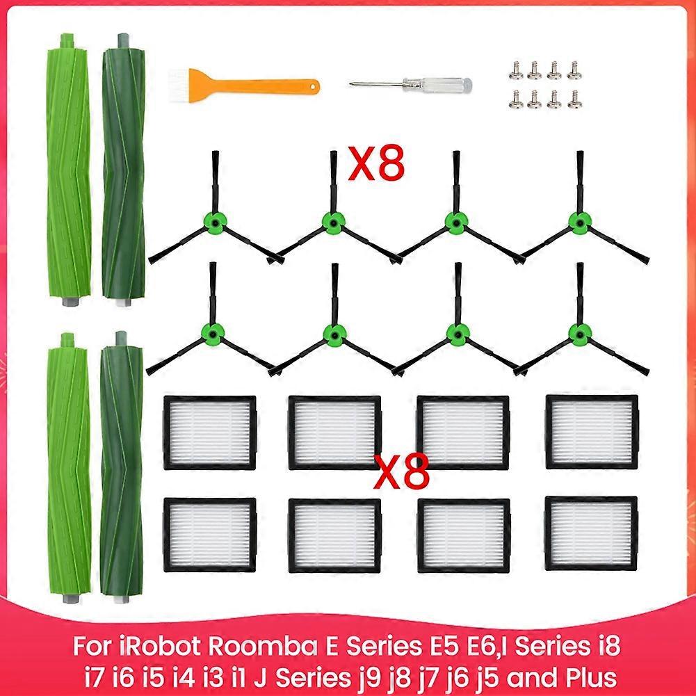 For IRobot Roomba E Series E5 E6,I Series I8 I7 I6 I5 I4 I3 I1 J Series J9 J8 J7 J6 J5 and Plus Vacuum Brushes Filter