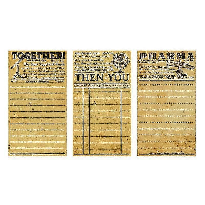 2025 Latest Model 30 Sheets Vintage Sticky Note DIY Decorative Exquisite