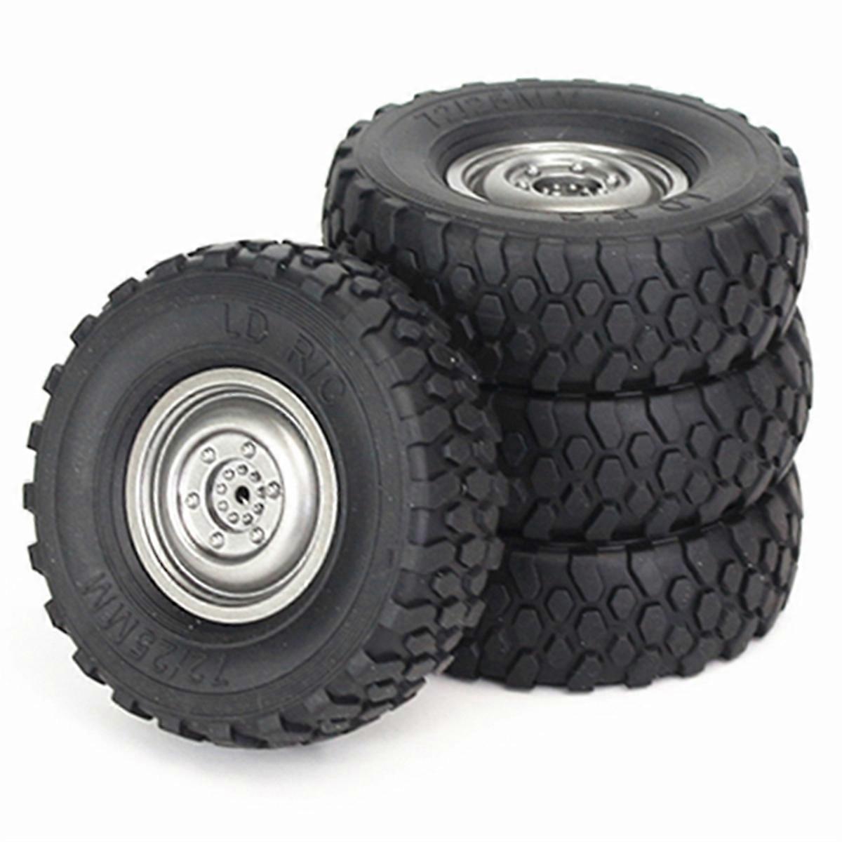 4Pcs 72mm Soft Tire Wheel for MN D90 MN98 MN99S C14 C24 C34 B14 B24