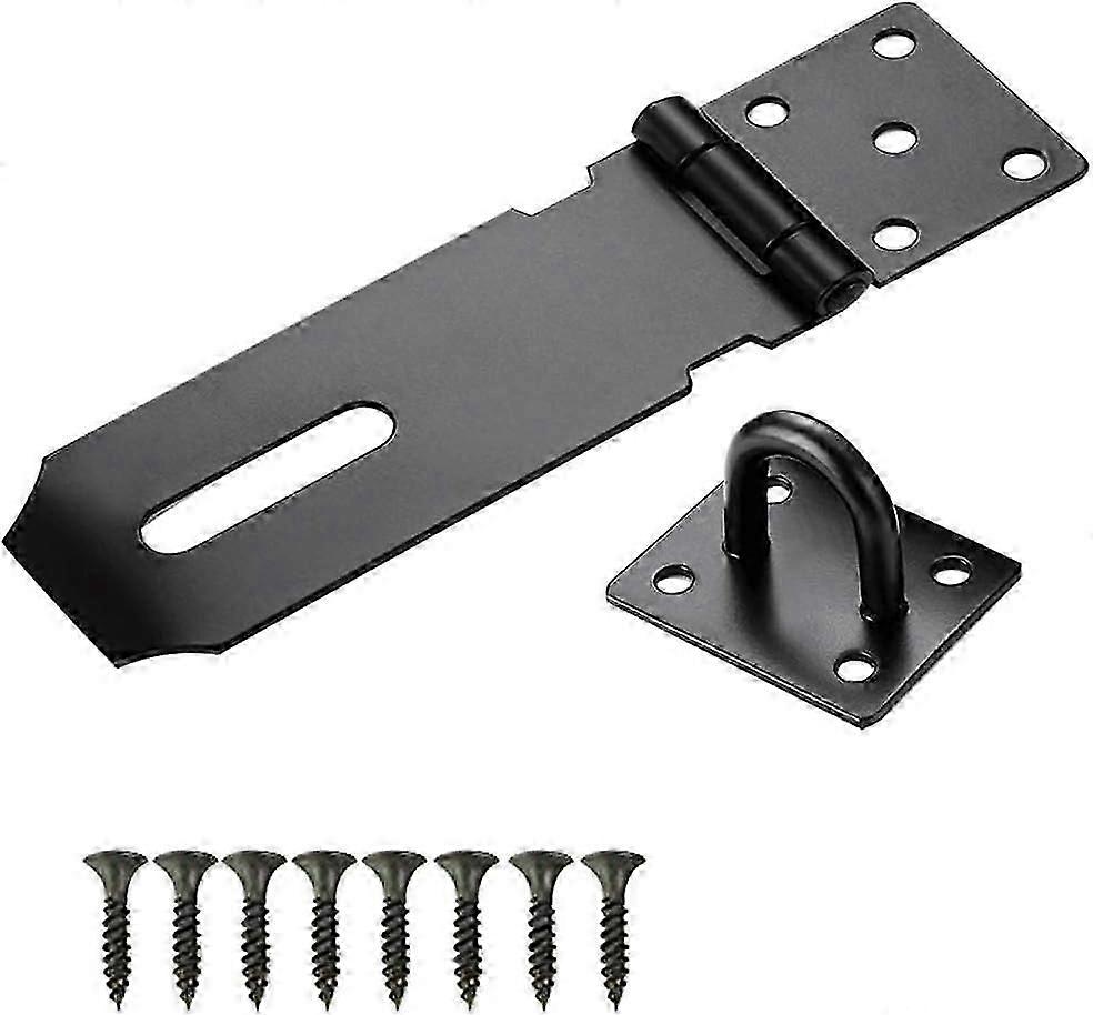 2025 Latest Model Door Padlock Hasp, 5" Stainless Steel Padlock Hasp and Staple Shed Lock Hasp Shed Door Lat