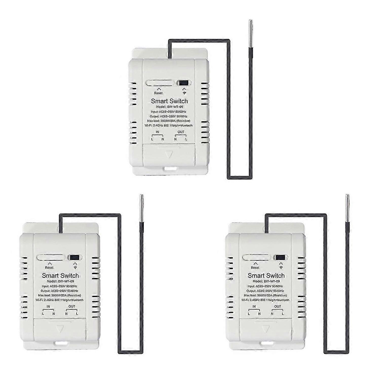 WiFi Temperature Switch with 1M Sensor Supports Voice Control
