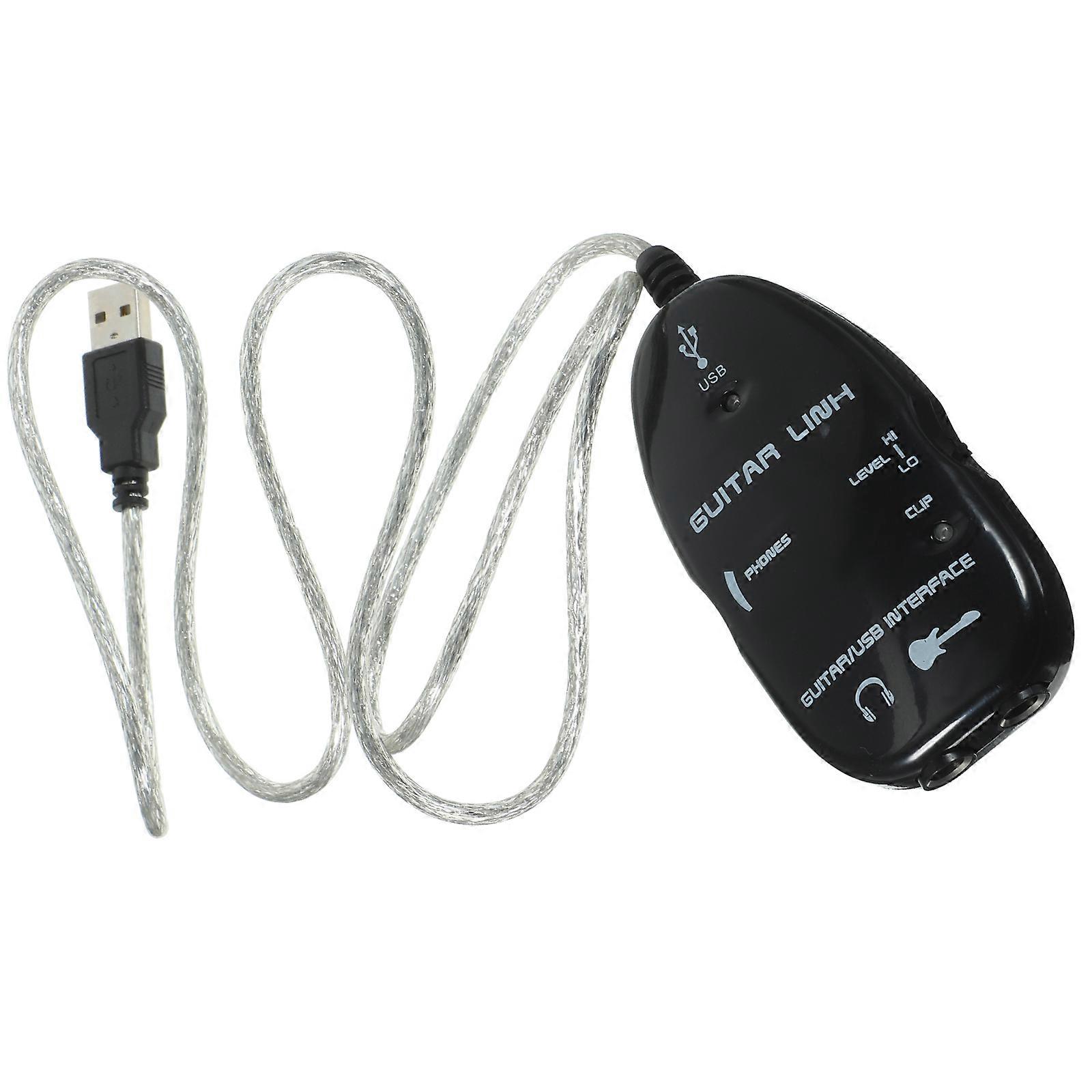 USB Cable for Audio Recording Adapter Black Compatible with Pc