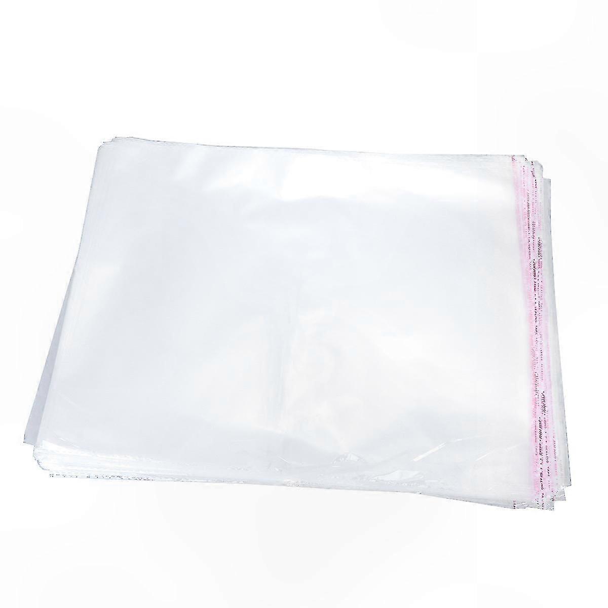 100 Count Transparent Packaging Bags - Multipurpose Wrapping Bags for Gifts, Self-Adhesive Seal, Durable and Versatile Solution