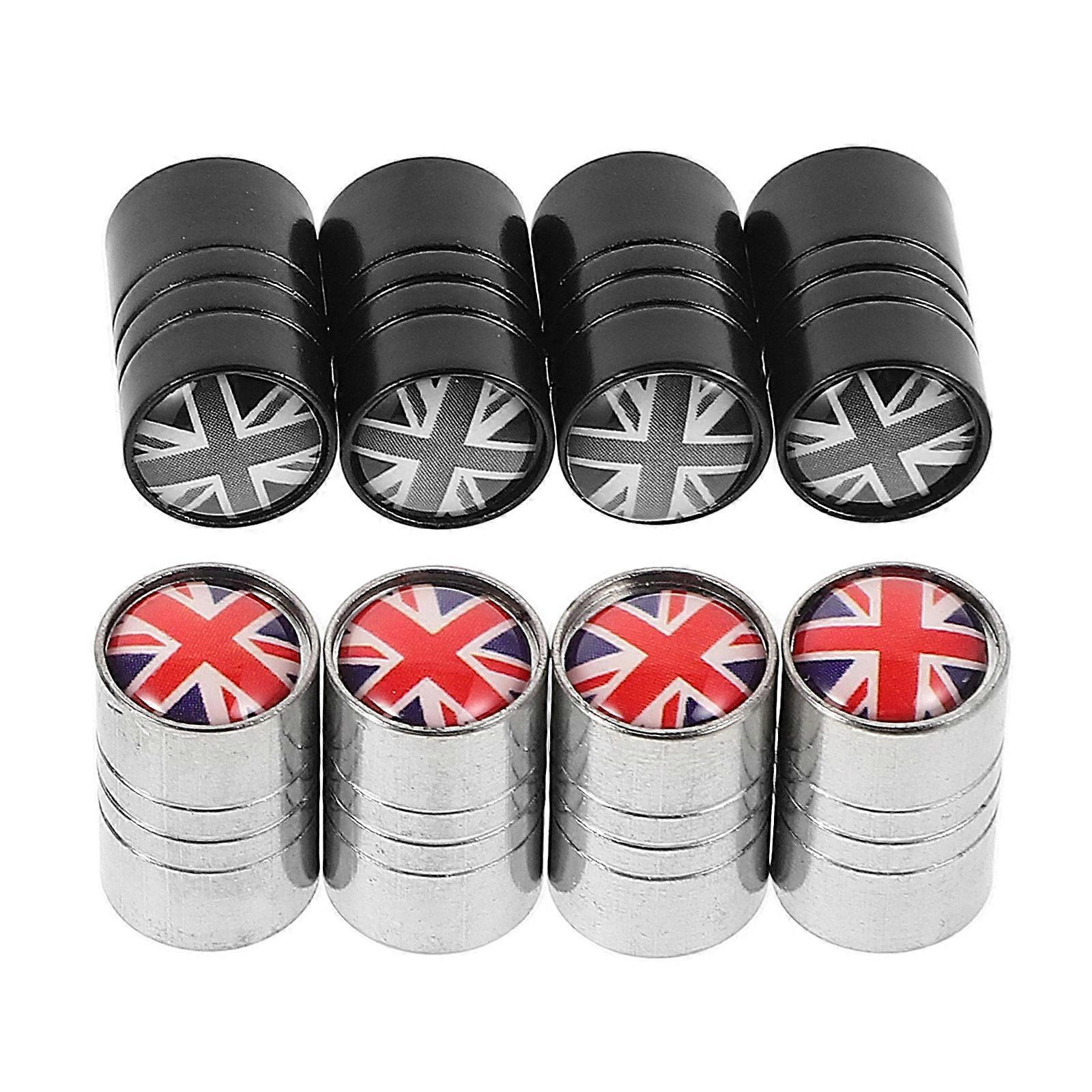 Aluminum Alloy Car Valve Stem Caps for Tire Air Valve Dust Covers 8Pcs