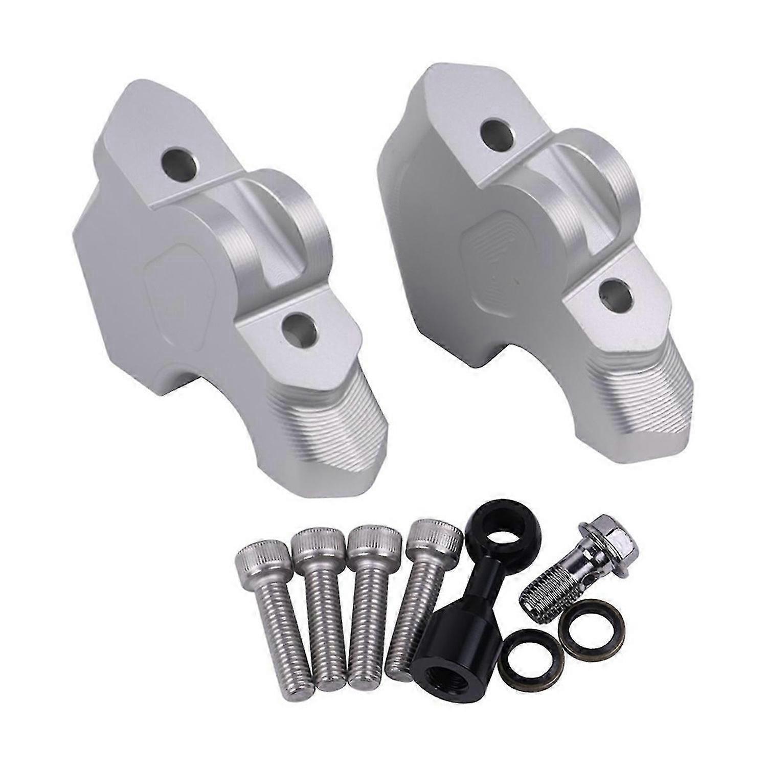 Motorcycle Riser Drag Handle Bar Clamp Extend for Silver