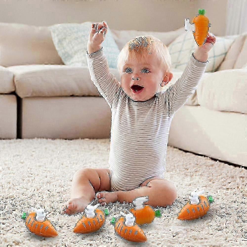 Easter-themed Mini Pullback Toy Car Animal Set with Carrot for Kids' Entertainment and Gift Options
