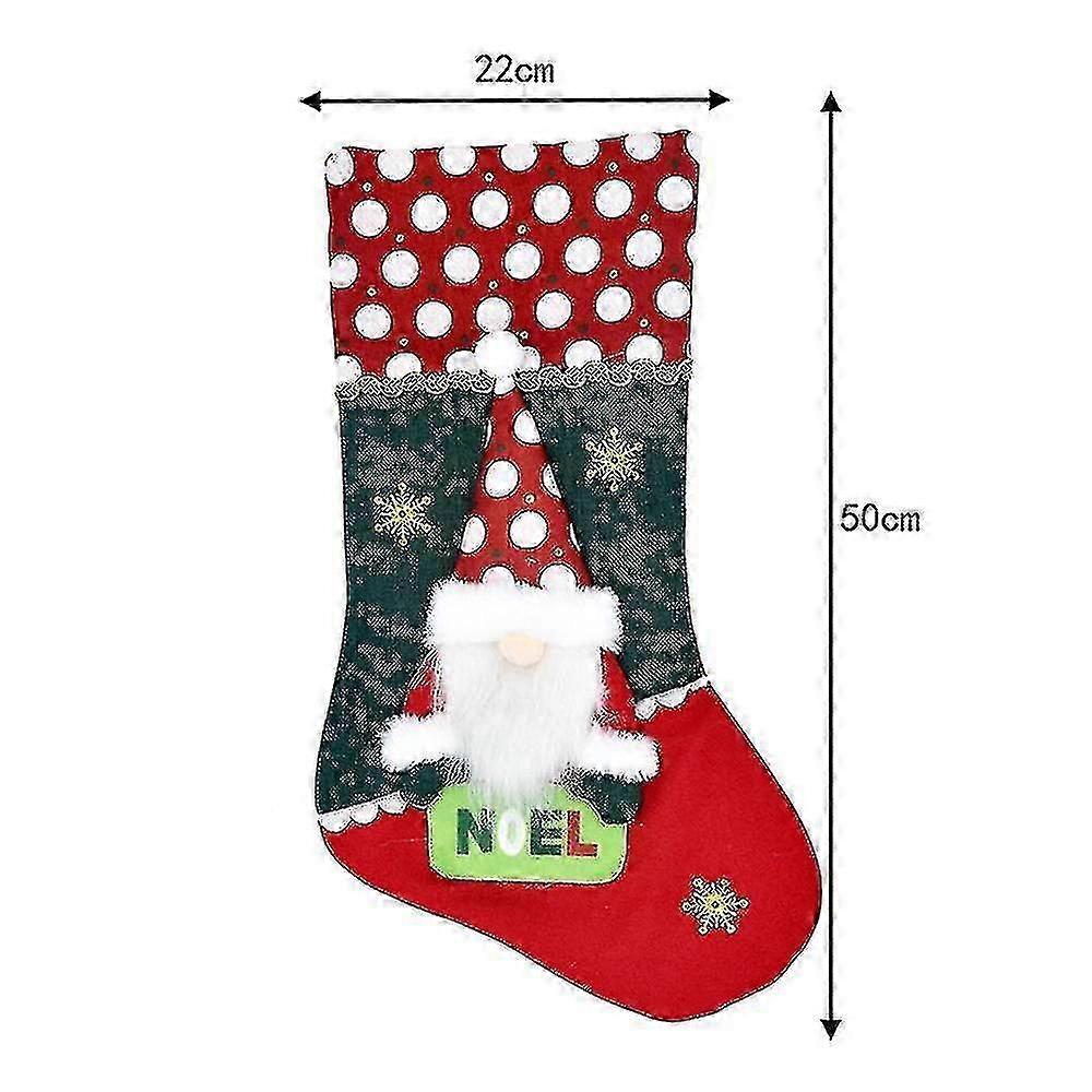 Christmas Stockings Christmas Elf Stocking Ornaments Family Holiday Party Decorations