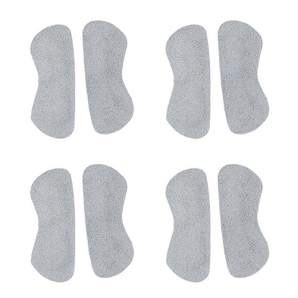 4 Pairs of Heel Grips Shoe Filler Liners High Heel Shoe Inserts (Grey)