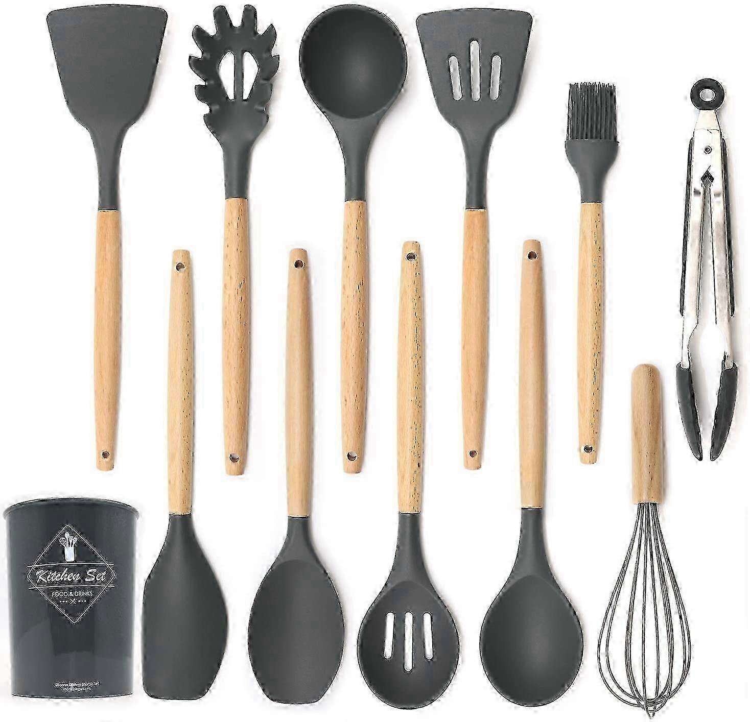 Silicone Nonstick Kitchen Utensils Set