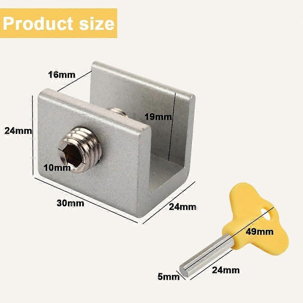 pieces of sliding window limiter, sliding window lock, sliding window blocker, window limiter, veranda door lock and window lock. (3, silver)