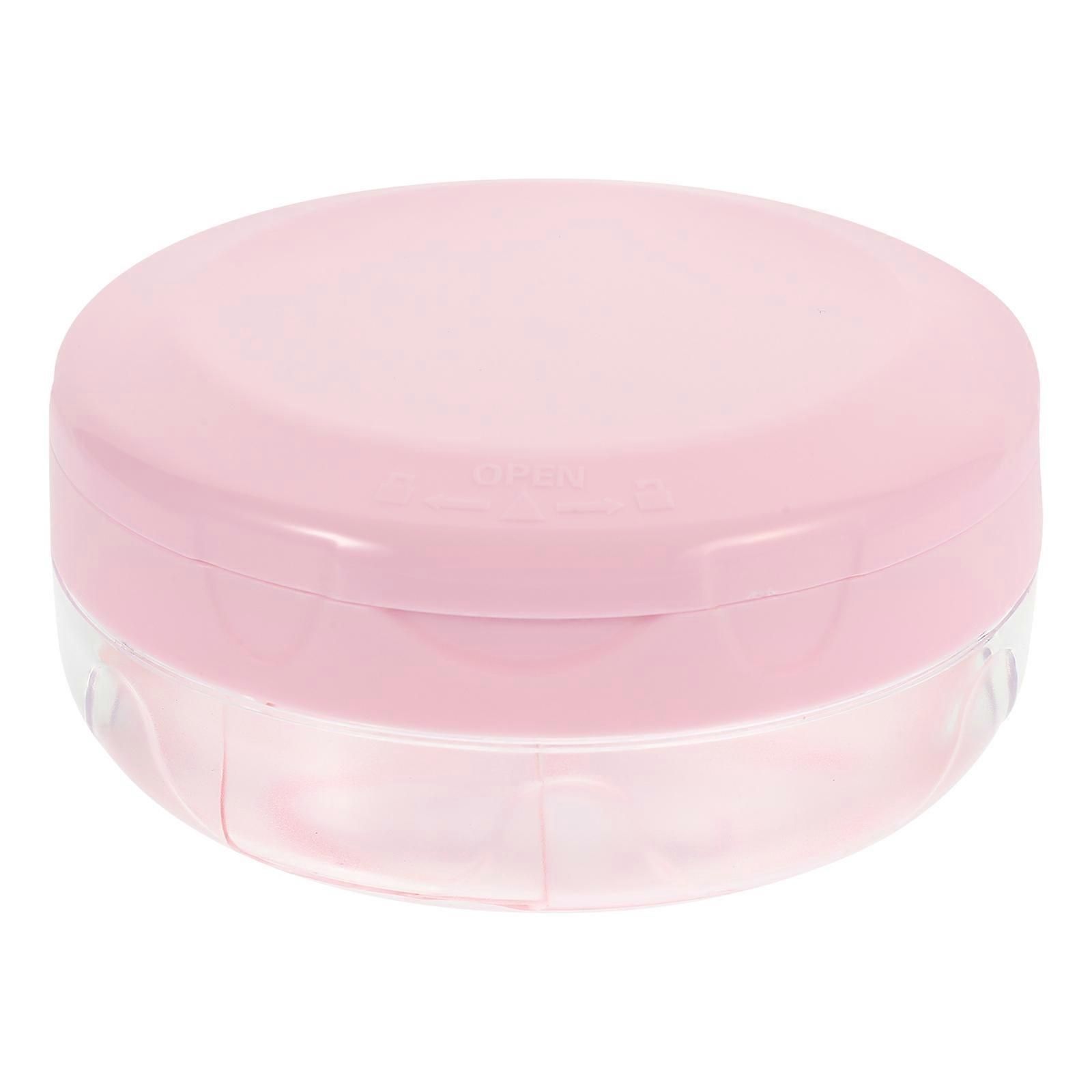 Denture Case False Tooth Container Storage Box Plastic Holder with Mirror