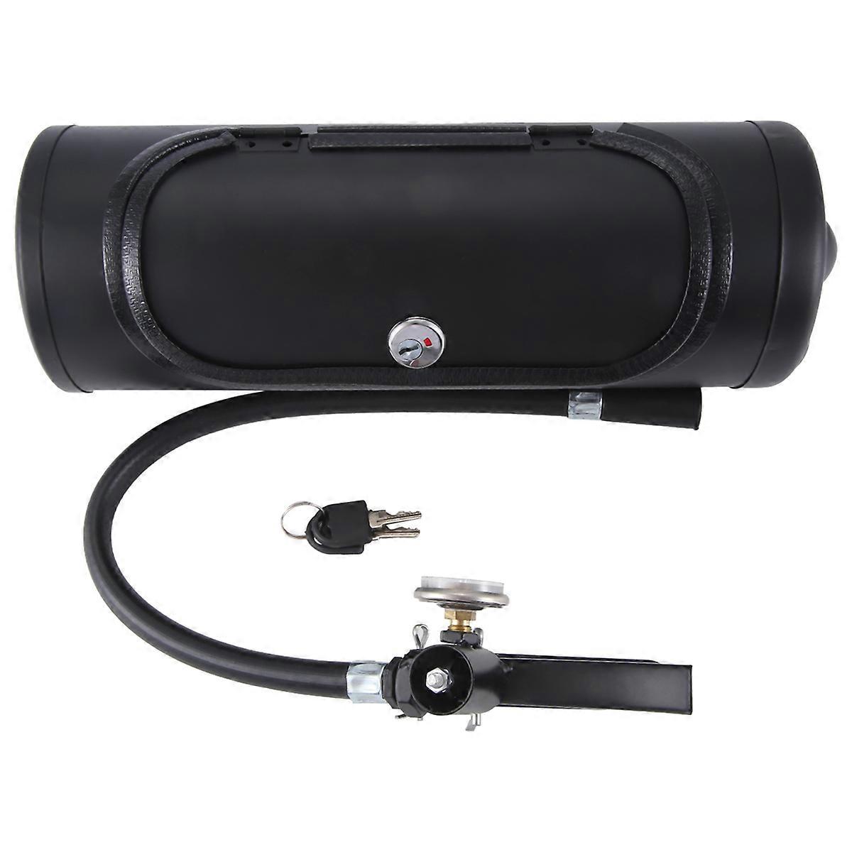 Fire Extinguishe Shape Wine Holder With Lock And Keys Black