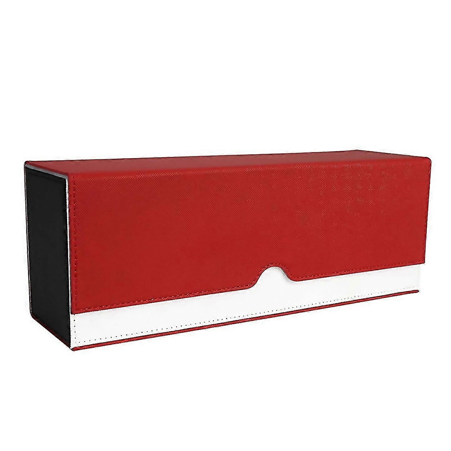 For Magnetic Suction Card Organizer Trading Card Deck Box Red