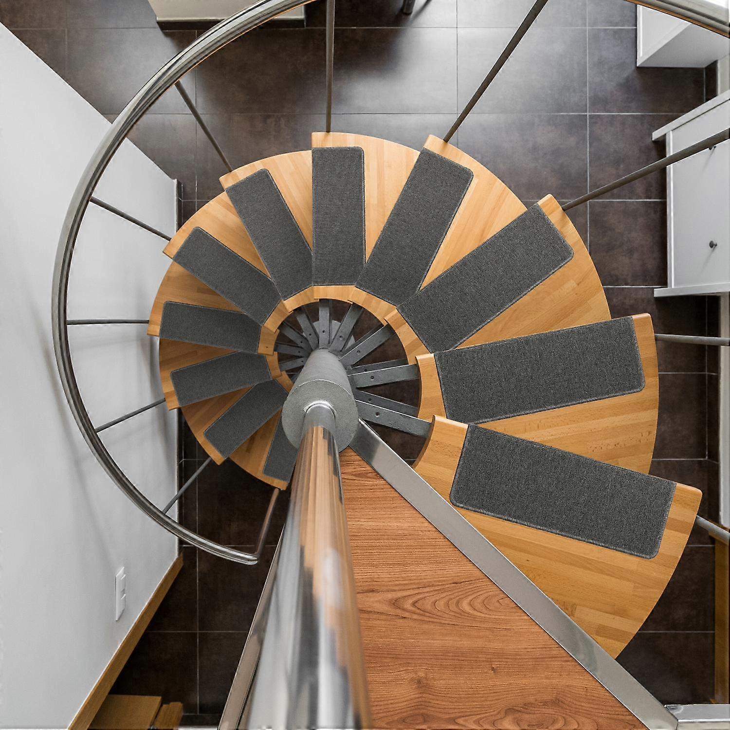 Rektangulära trappsteg set om 15 – Halkfri, självhäftande