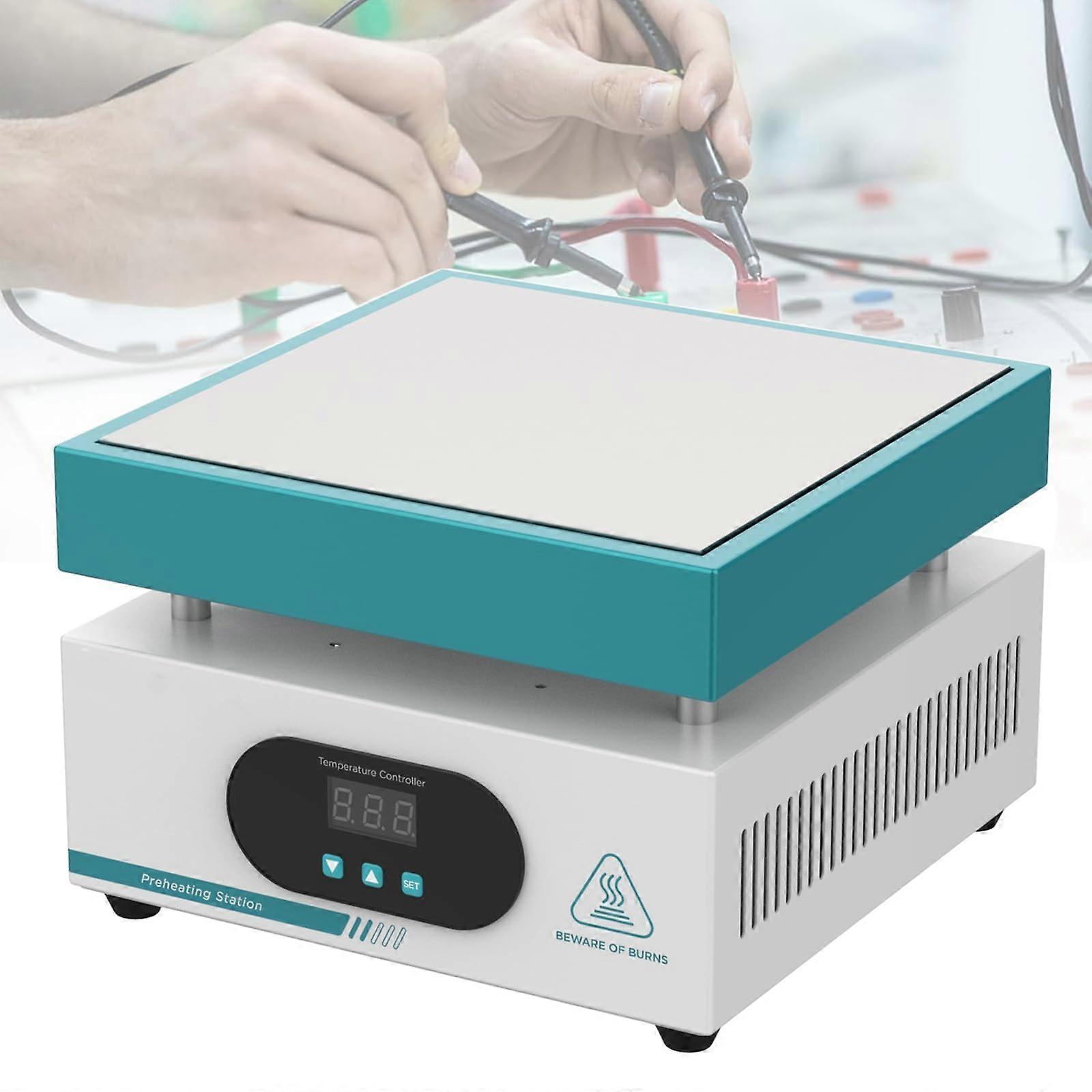 Digital Soldering Preheater Platform, 7.87 x 7.87 In Working Area, 50350C, Temp Control, Hot Plate For PCB