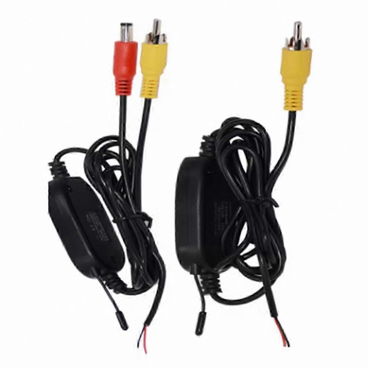 Wireless RCA Video Transmitter for Car Camera System 2.4GHz Setup