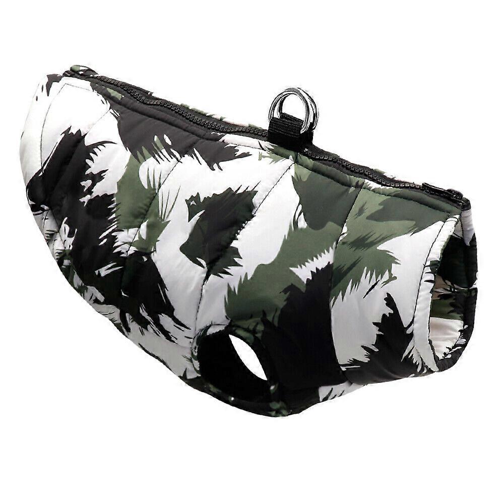 Pet Dog Coat with Harness Waterproof Vest Padded Jacket Winter Dog Clothes S-6XL