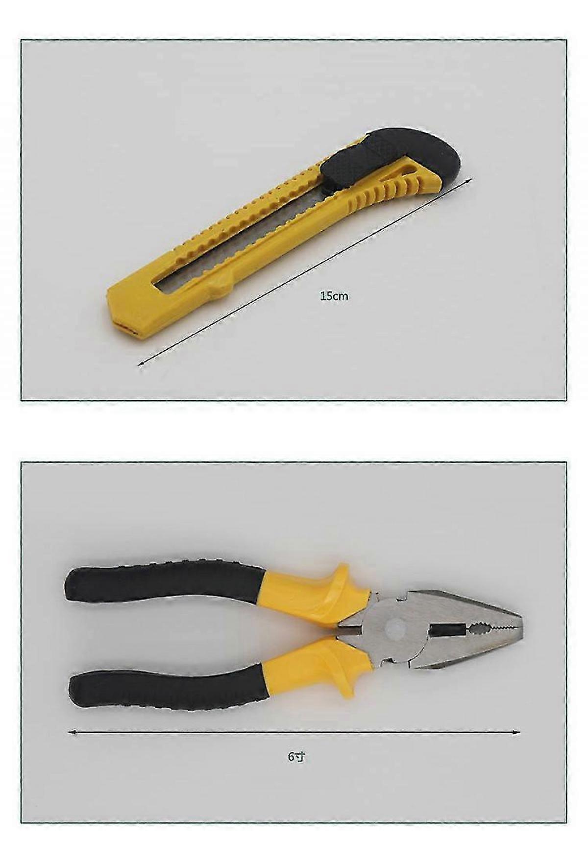 8Pcs Household Hardware Hand Tool Set Hardware Toolbox Vehicle Emergency Kit Vehicle Emergency Toolbox Screwdriver Repair Kit