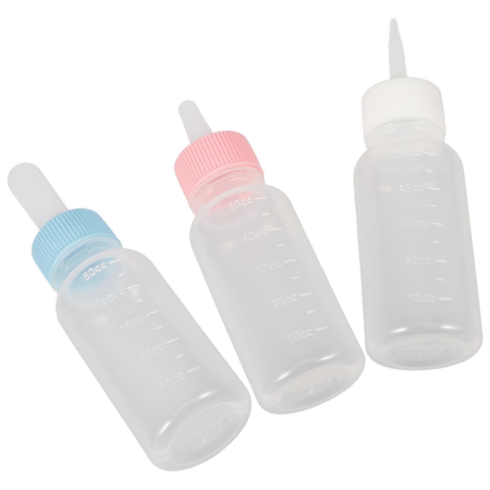 Small Pet Feeding Bottles Silicone Nursing Tool 12Pcs Set