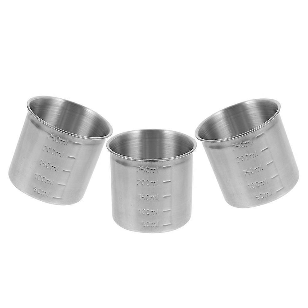 Stainless Steel Measuring Cups Set For Baking And Cooking Suitable For Household Users Measuring 3Pcs