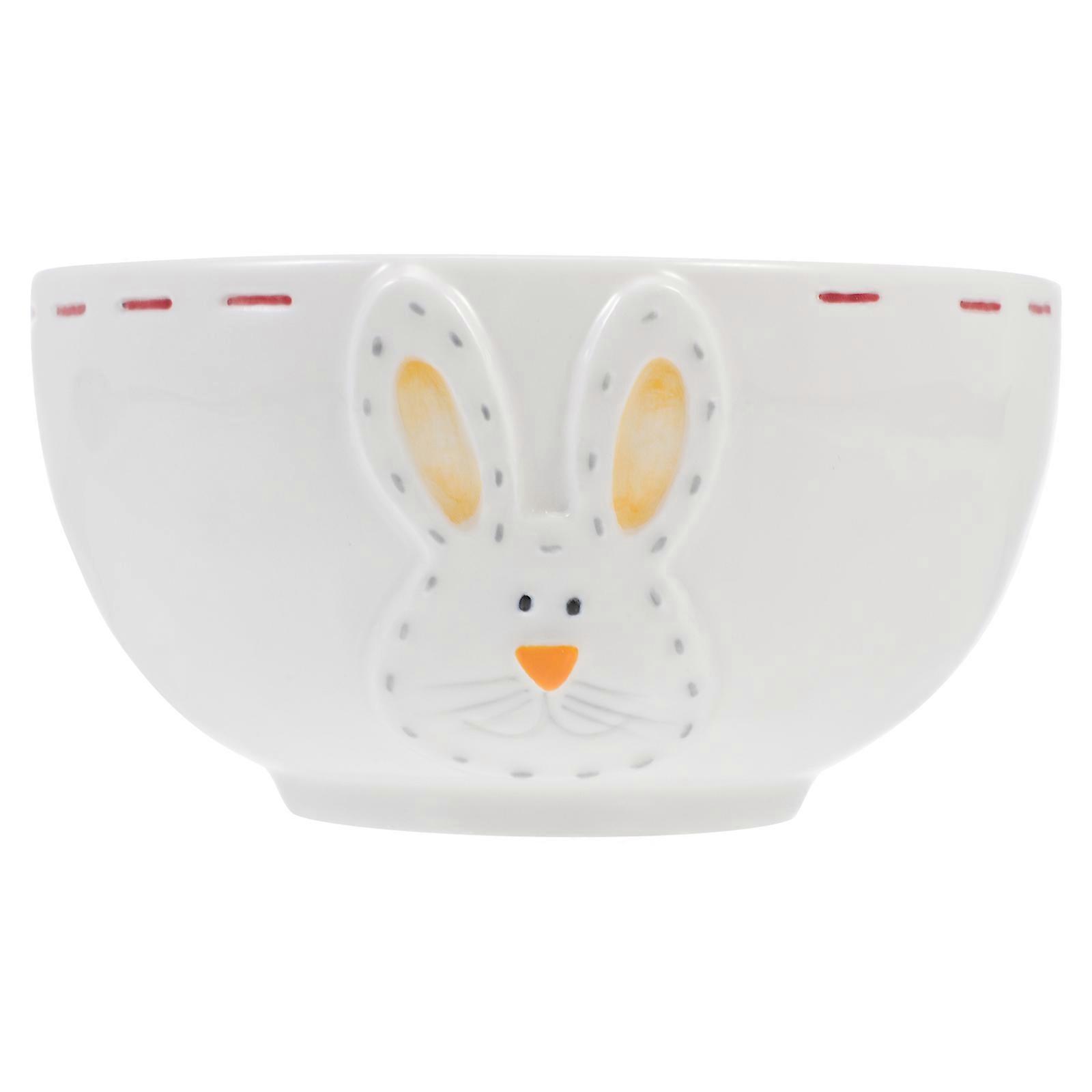 Ceramic Food Serving Bowl for Instant Noodle with 2Pcs Assorted Colors