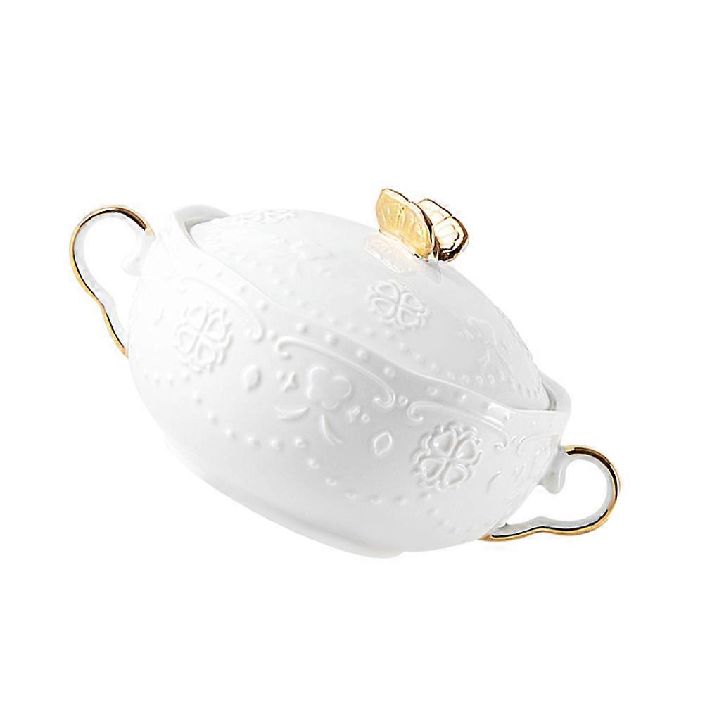 Soup Bowls With Lids Ceramic Double Handle Soup Bowls For Celebrations Ceramic 1Set