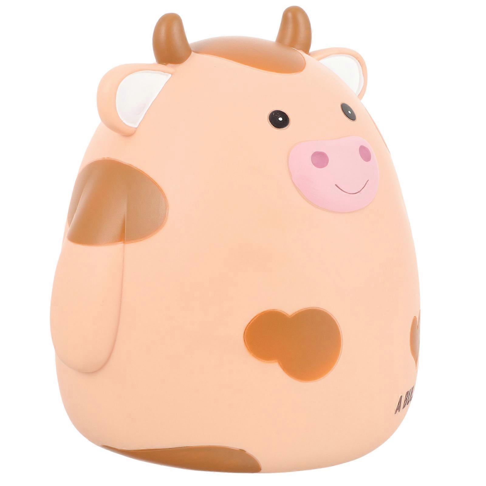 Piggy Bank Cartoon Cow Style for Portable Saving 3Pcs Set