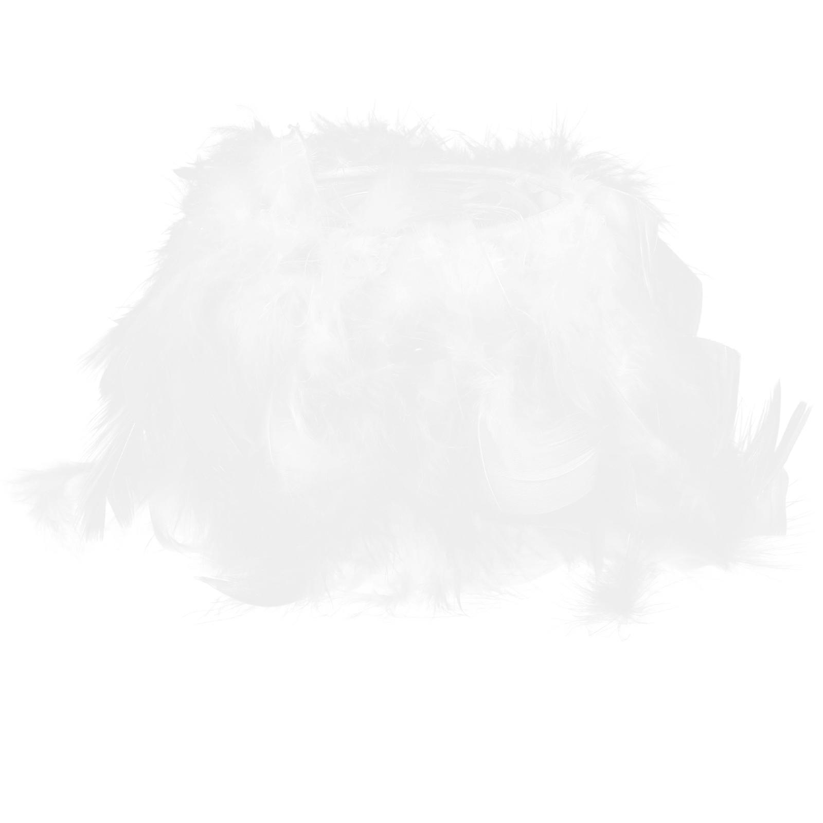 Desk Lamp Shade Fluffy Lamp Shade Replacement for 4Pcs White Set