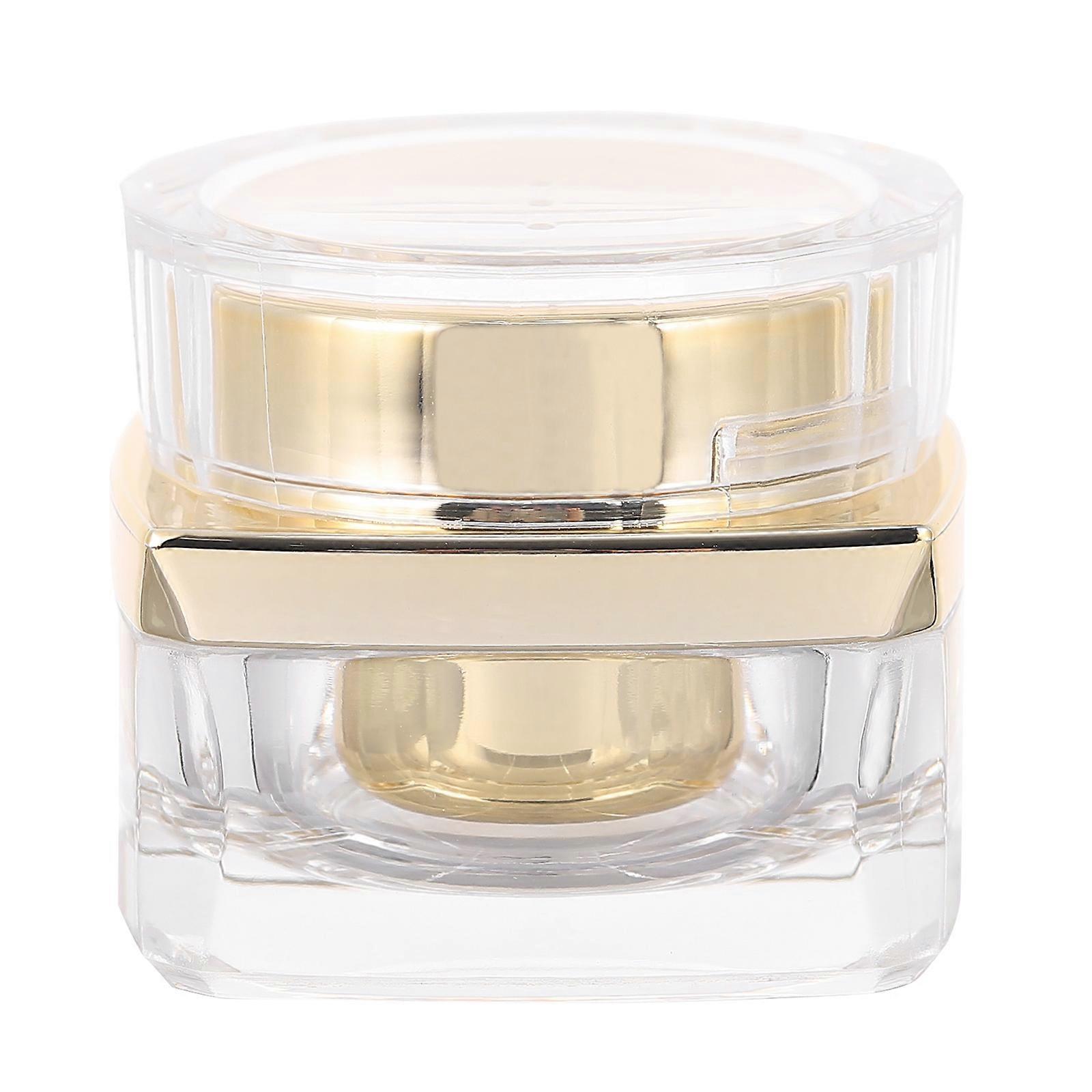 Small Storage Bottle Acrylic for Storage 1Pcs Reusable Sample Bottle Golden