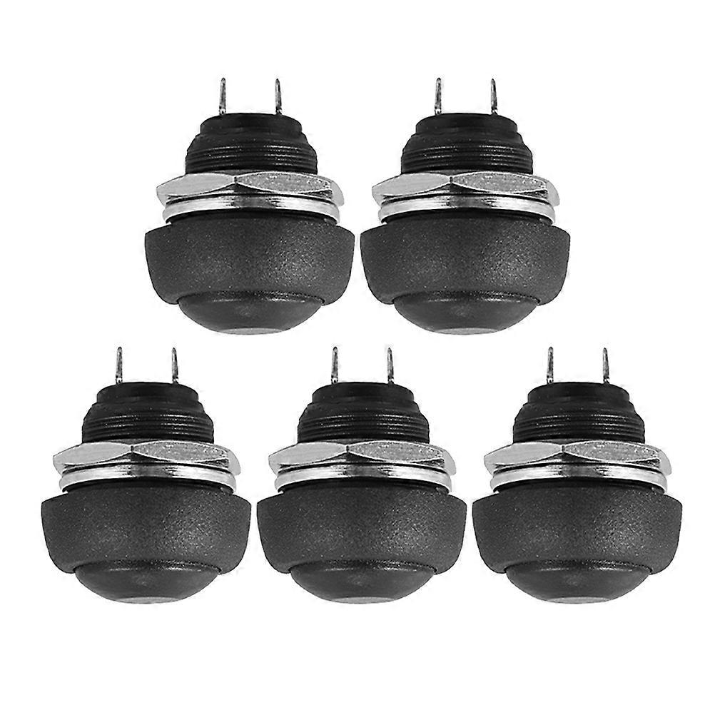 Latching Push Button Switch Electrical Appliances Circuits Plastic Metal Waterproof for Replacement 5Pcs