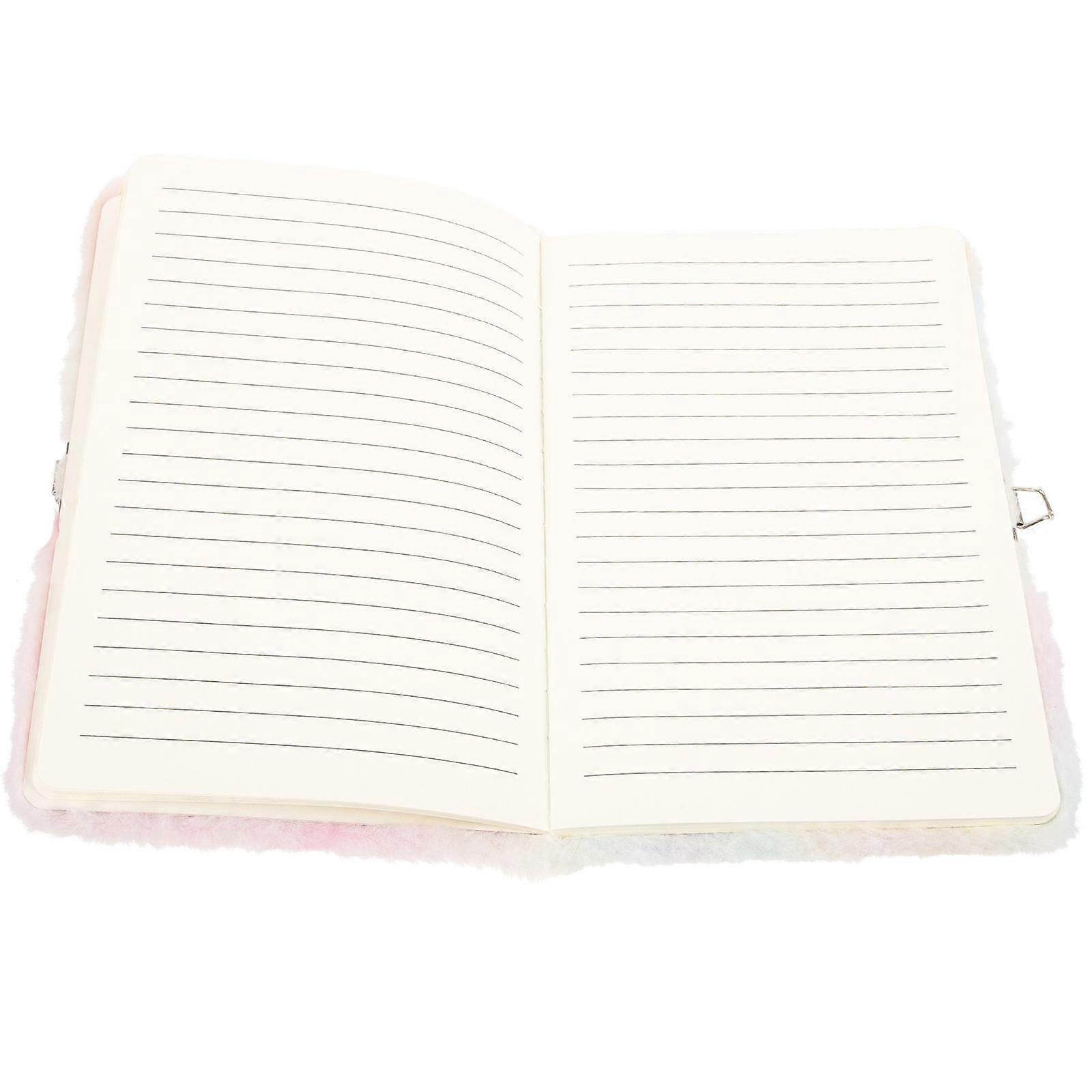 Decorative Lockable Diary Notebook With Cartoon Design For Kids Daily Use 21.5X14.5CM 2Pcs