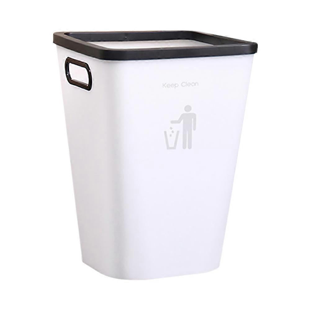 Waste Container Plastic Kitchen Trash Can for 2Pcs Garbage Bucket