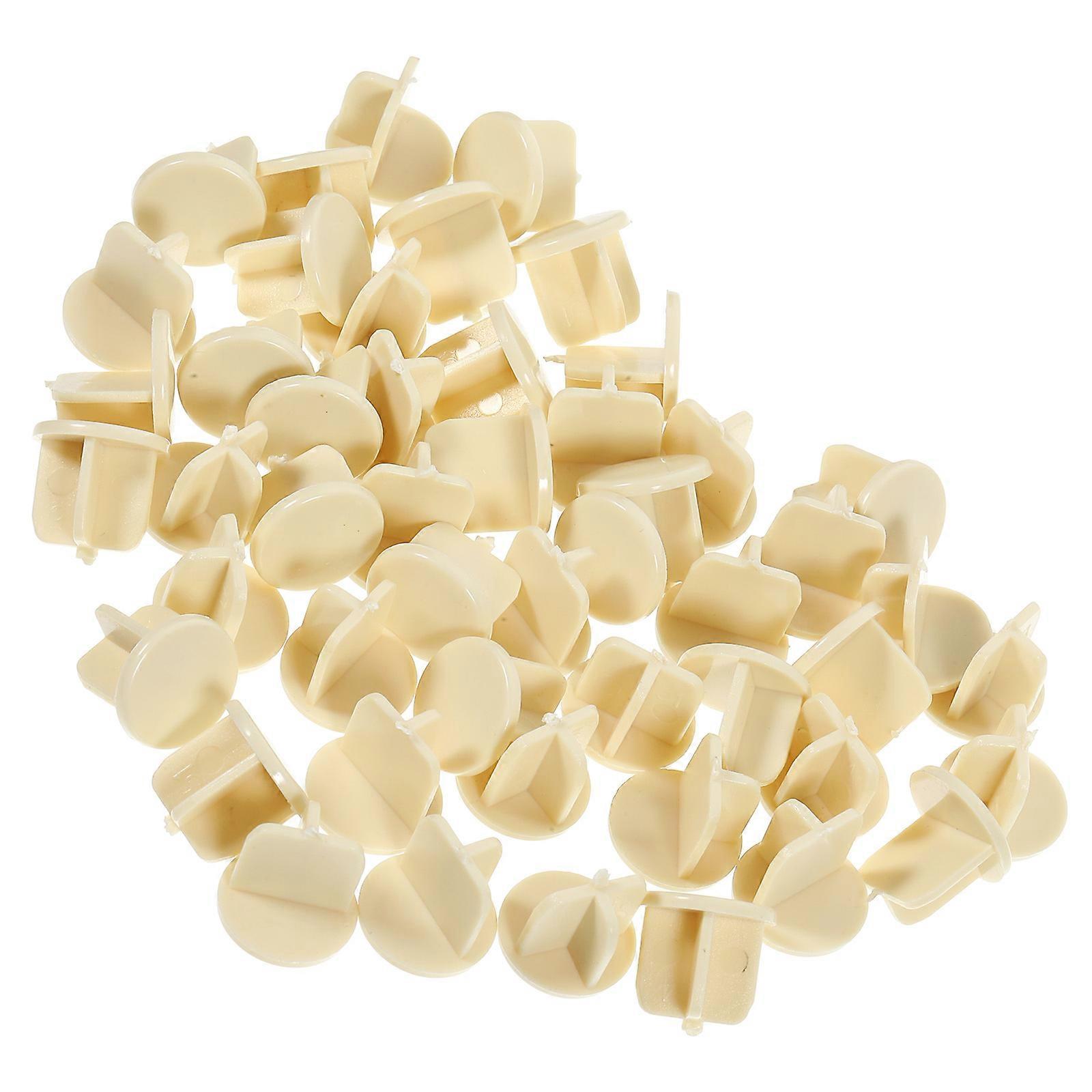 Bottom Rail Button For Horizontal Blinds Blinds Bottom Rail End Caps Home Decoration Random Color 15MM Curtain Hanging Plug 50Pcs