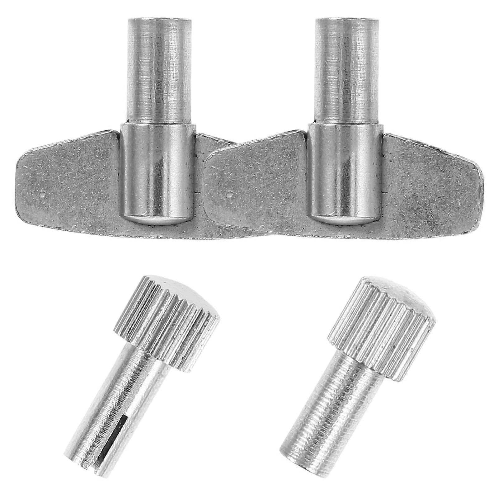 Clock Winding Key Metal Winding Tool for Clock Repair 2Sets Silver