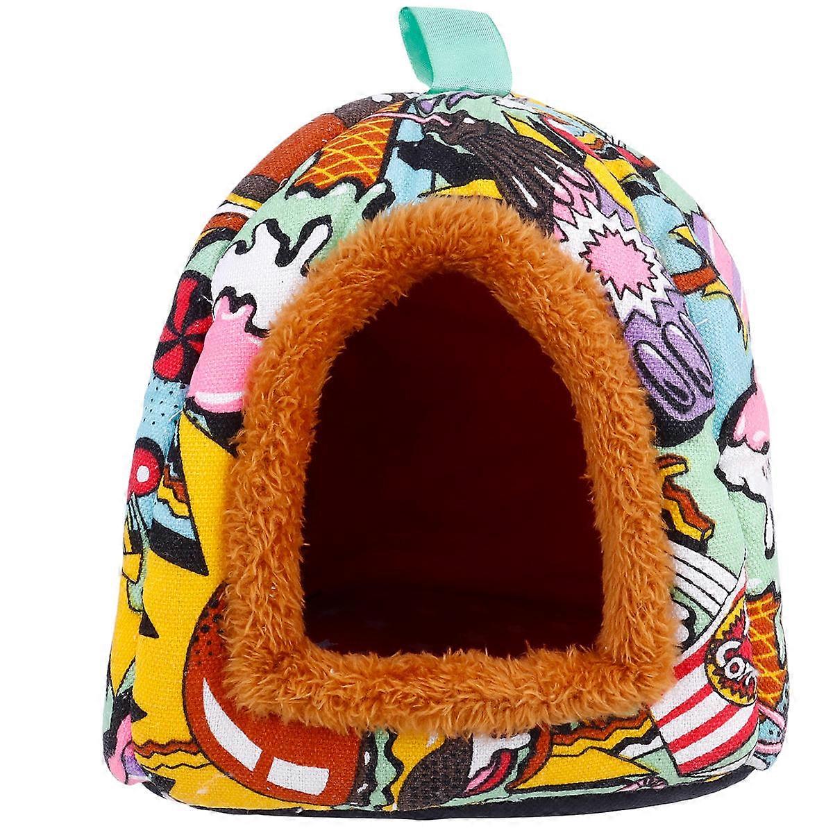 Hamster Bed Versatile Pet Nest for Sleeping 2Pcs Use