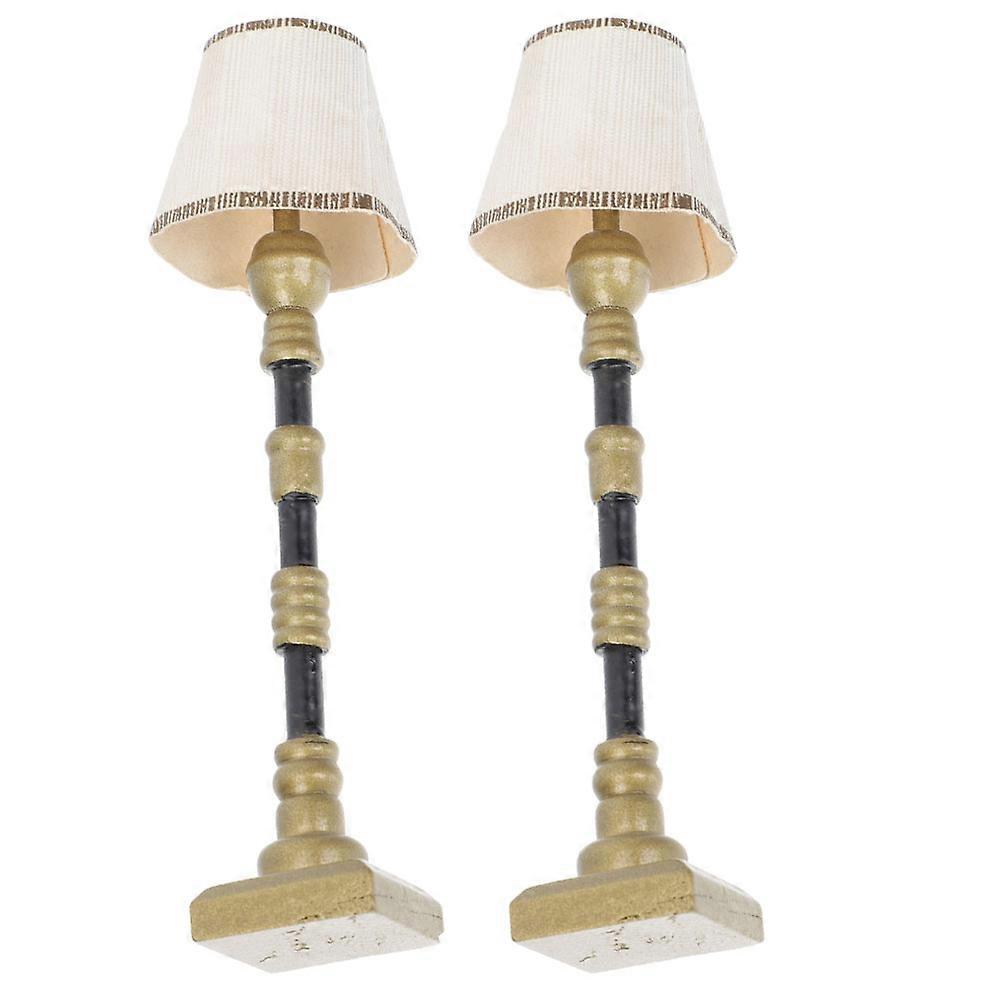 Creative Mini Lamp Model For Indoor Display 4.32X0.90X0.90in Golden Miniature Pcs