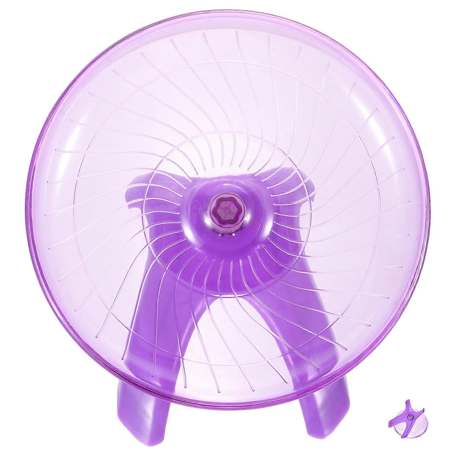 Violet Plastic Hamster Wheel Running Exercise Wheel for Hamster 4Pcs