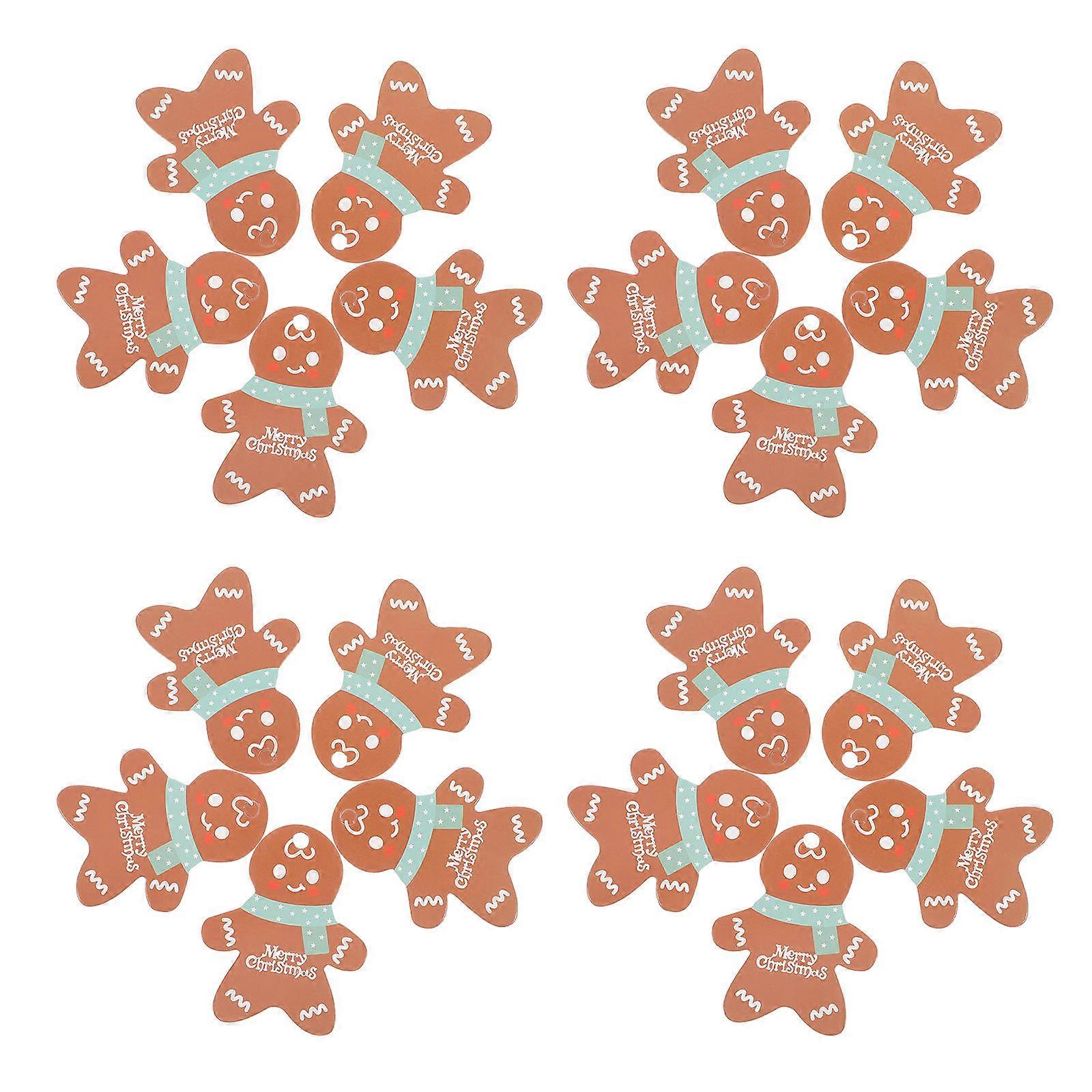 Christmas Gift Tags Gingerbread Tags for Gift Decoration 50Pcs