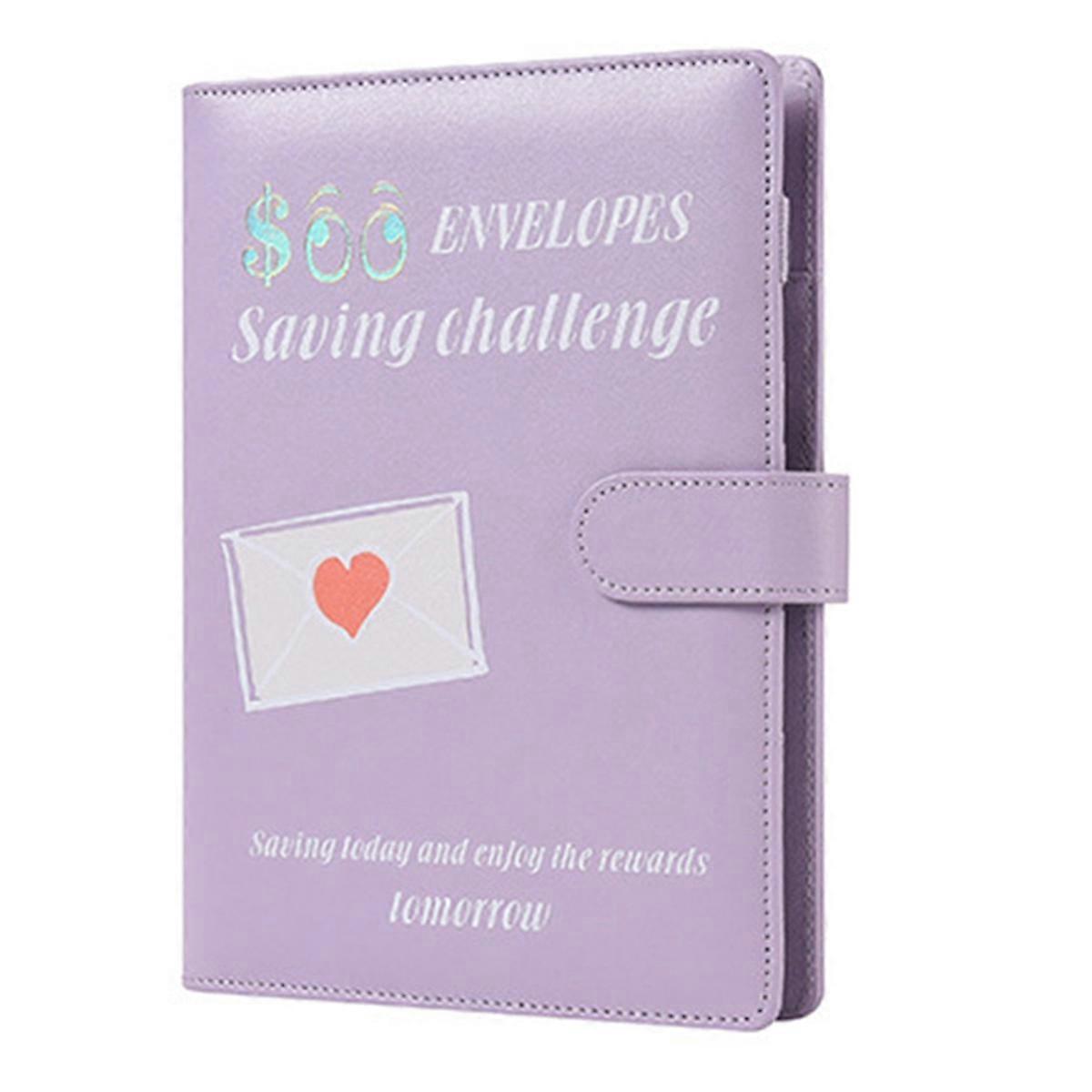 100 Envelopes A5 Money Saving Budget Binder Purple