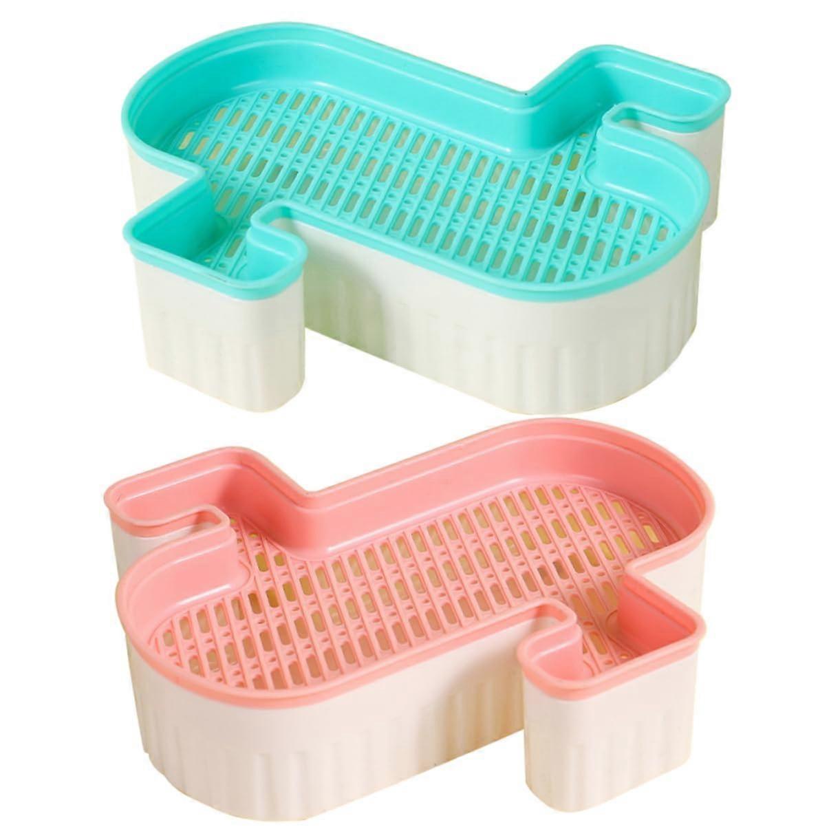 Cat Grass Planting Box 2 Pack, Densely Hole Grid, Soilless Hydroponic Design, Easy to Use for Pet Care