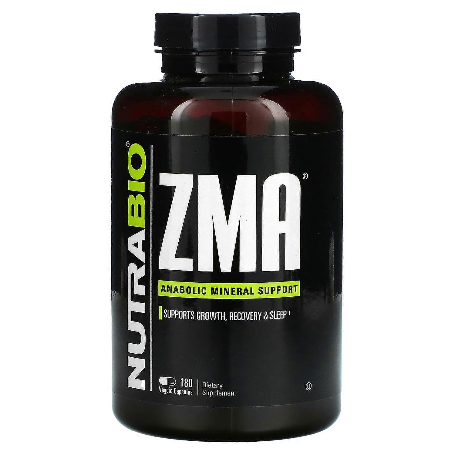Nutrabio Labs, ZMA, Anabolic Mineral Support, 180 Veggie Capsules