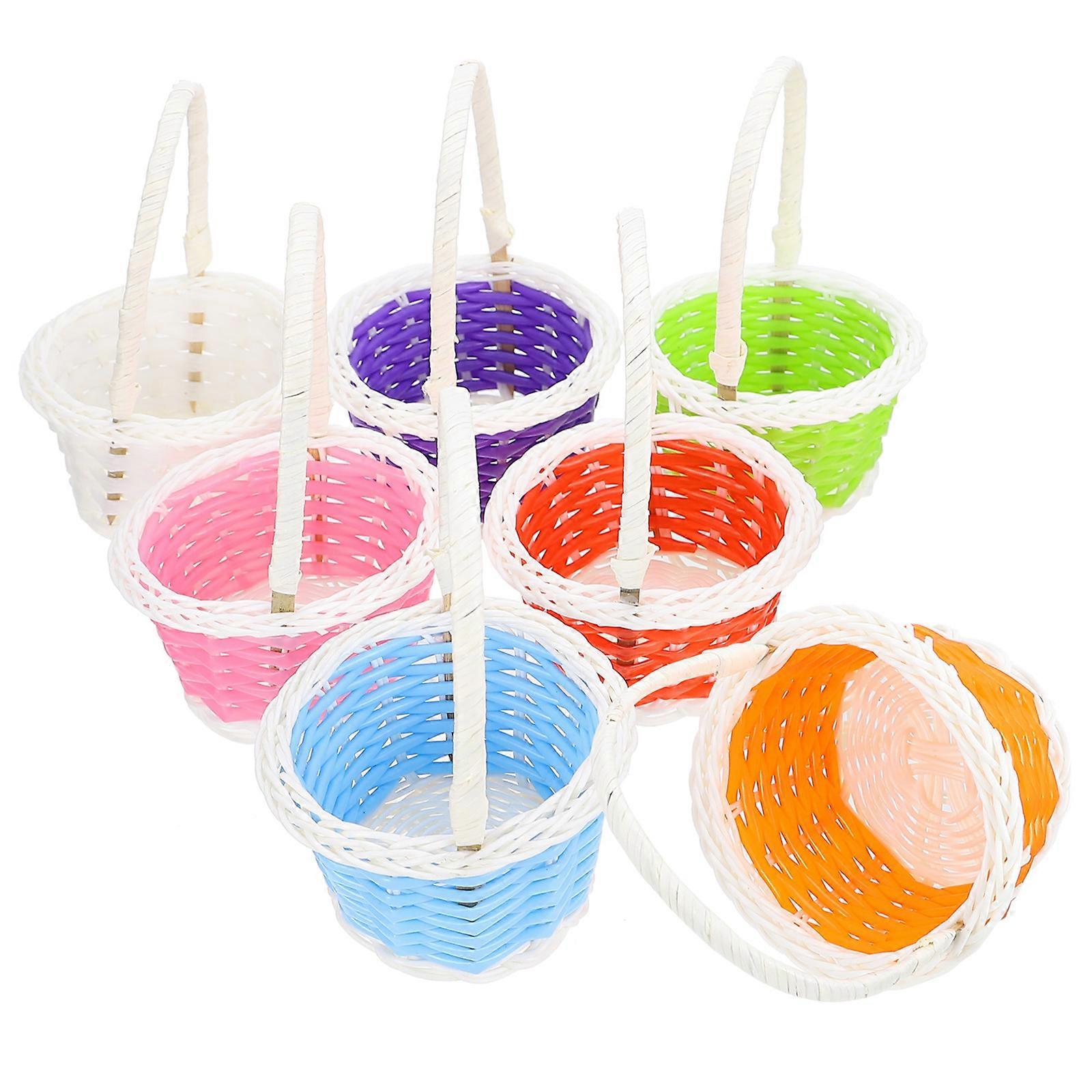 Plastic Storage Baskets for Storage Use 28Pcs Colorful Craft Baskets