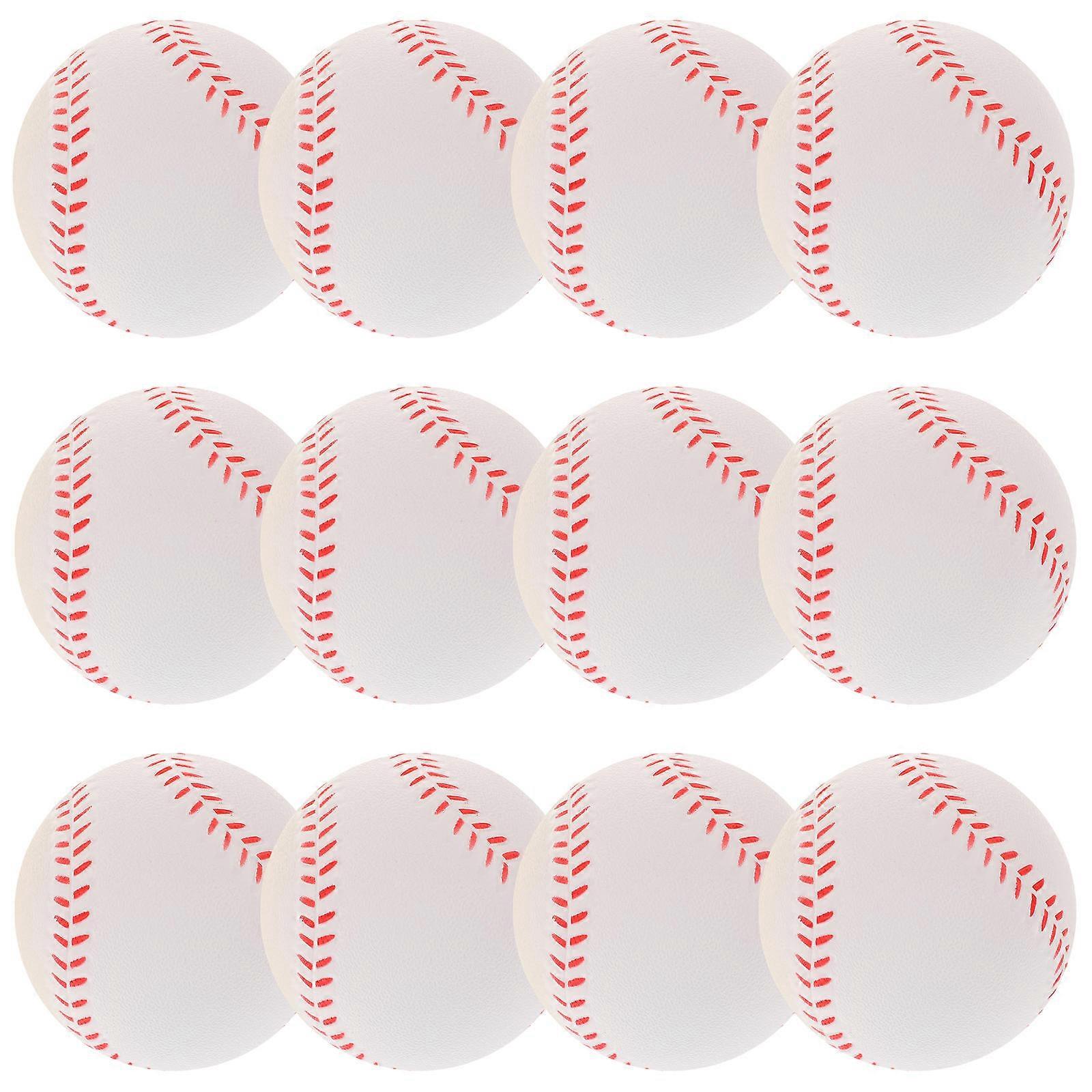 Beginner Baseball PU Practice Baseball for Students Reduces Injury Risk 12Pcs